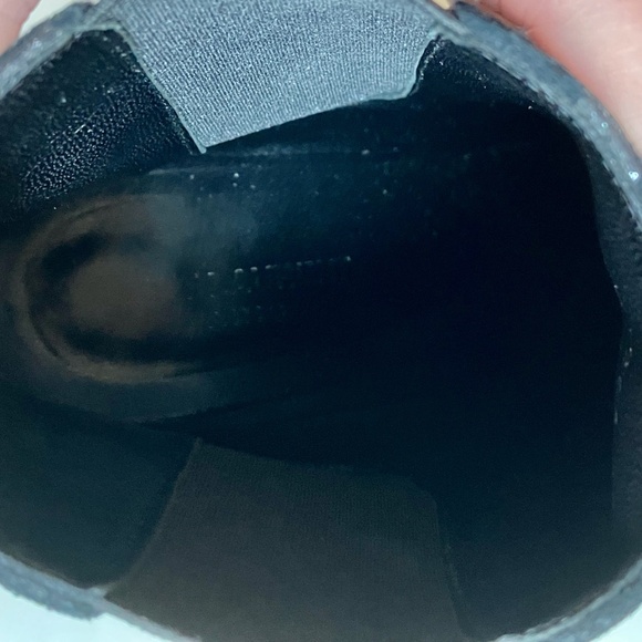 Saint Laurent Black Suede Metallic Silver Star Ankle Boots 9.5 / 40 - Picture 4 of 5